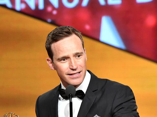 <p>Producer Mike Richards speaks onstage at the 43rd Annual Daytime Emmy Awards at the Westin Bonaventure Hotel on May 1, 2016 in Los Angeles, California. </p>