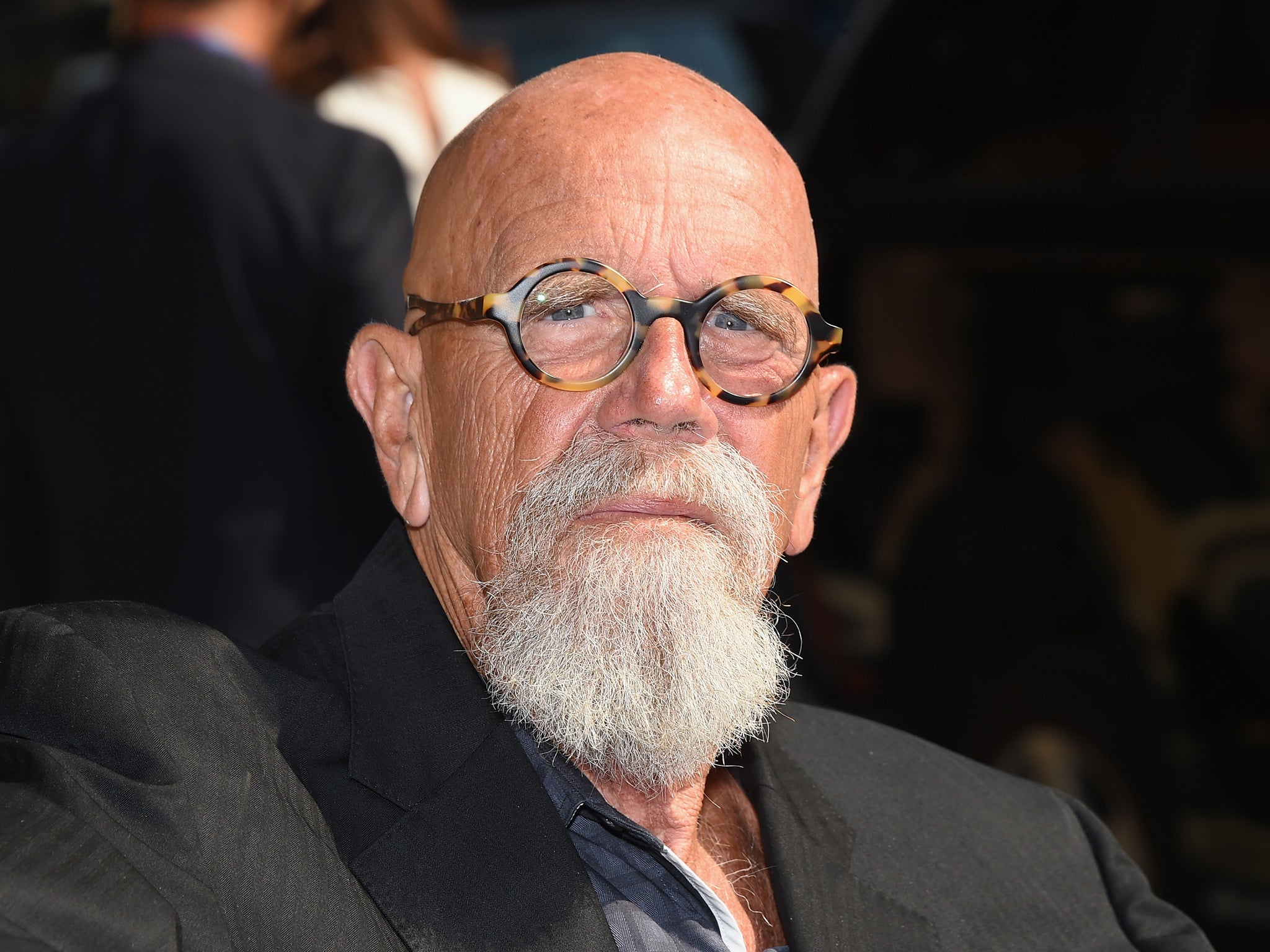 Chuck Close before a talk show appearance in 2015