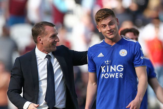 Leicester boss Brendan Rodgers has tipped Harvey Barnes for the top (Yui Mok/PA)