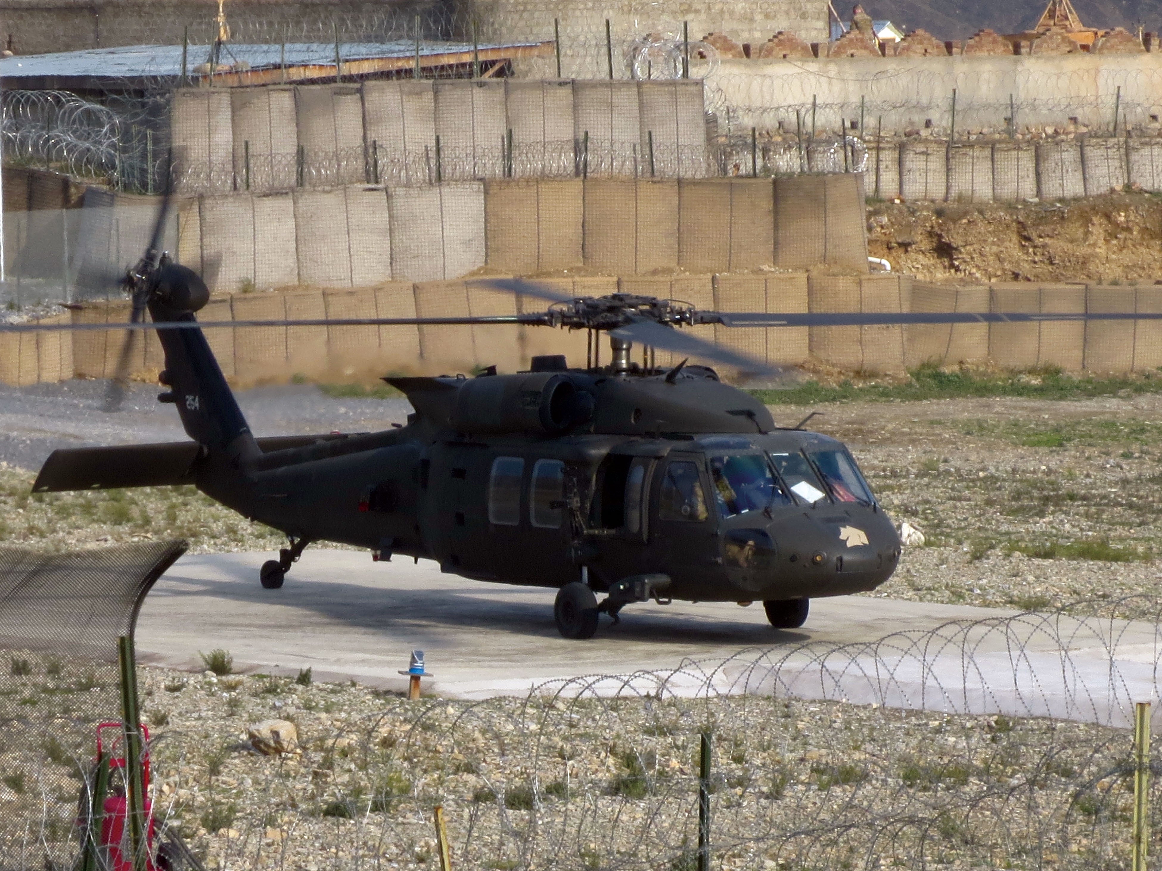 Black Hawk helicopters, such as the one pictured above, have been seized by the Taliban