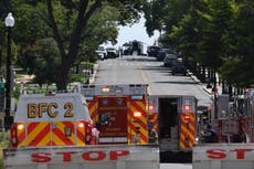 Trump supporter who sparked hours-long security alert on Capitol Hill charged with use of weapon of mass destruction