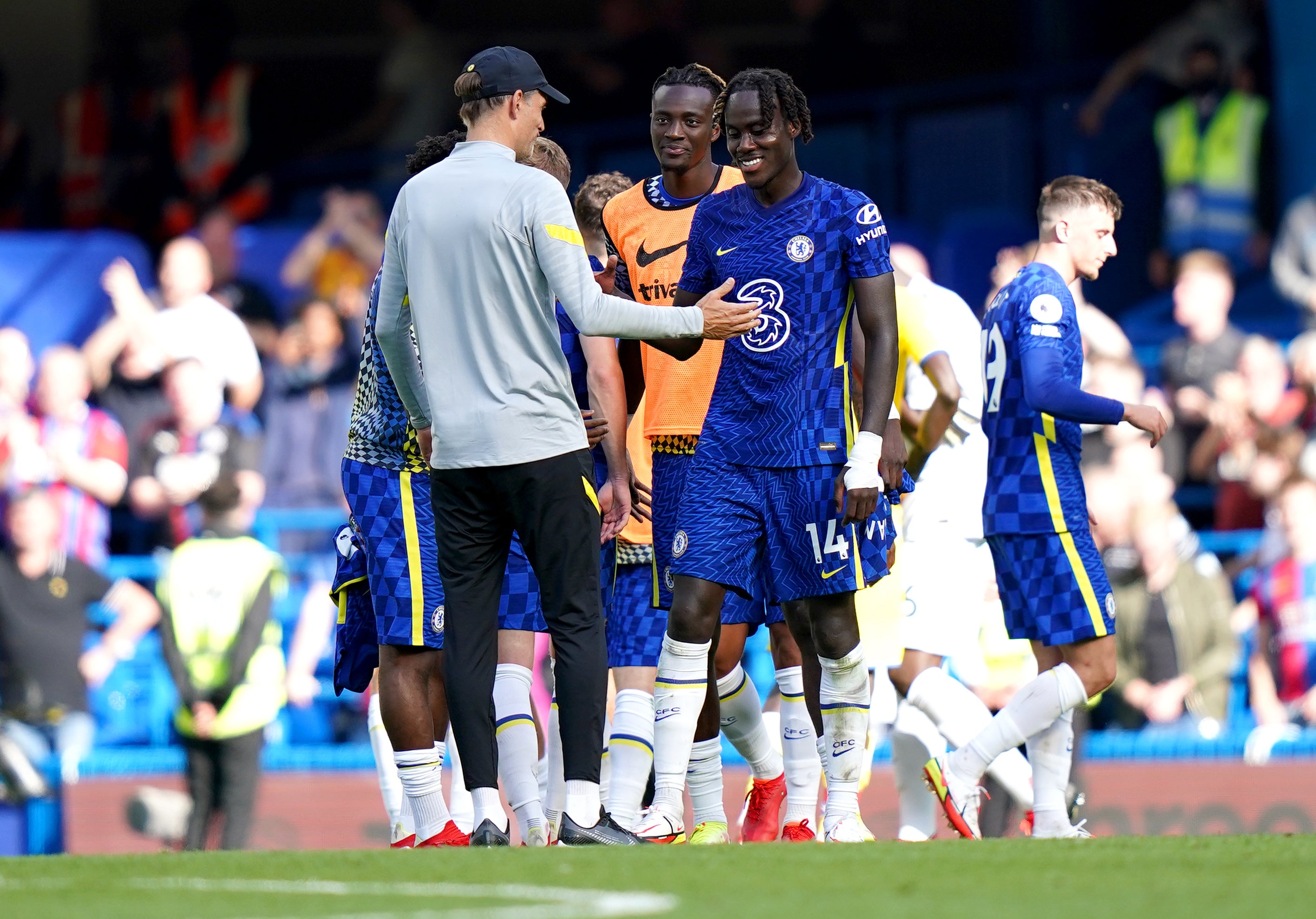 Thomas Tuchel insists there will always be chances for young talents like Trevoh Chalobah, right, at Chelsea (Tess Derry/PA)