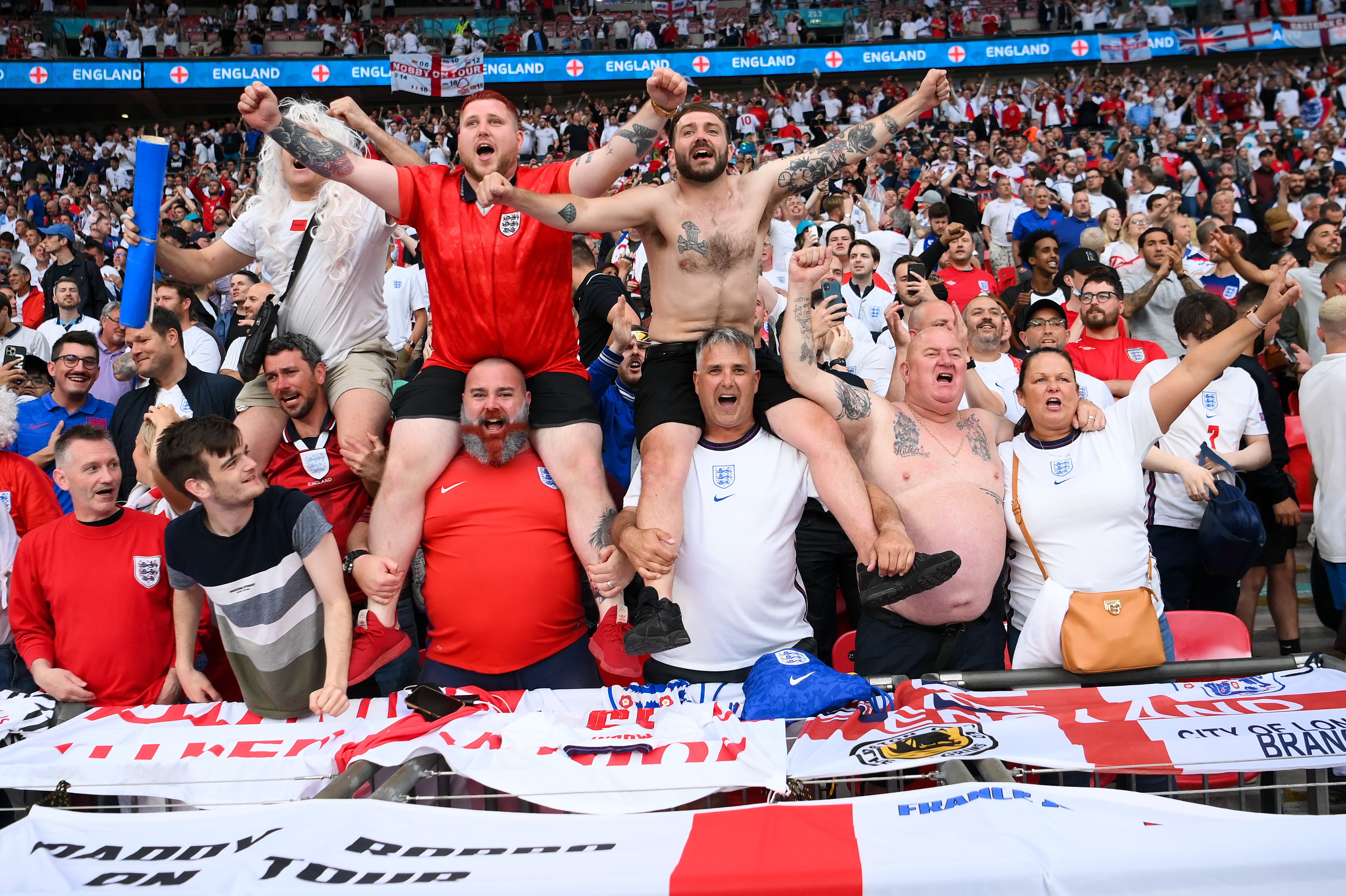 Some 300,000 fans were allowed into Wembley Stadium during the Euro 2020 tournament