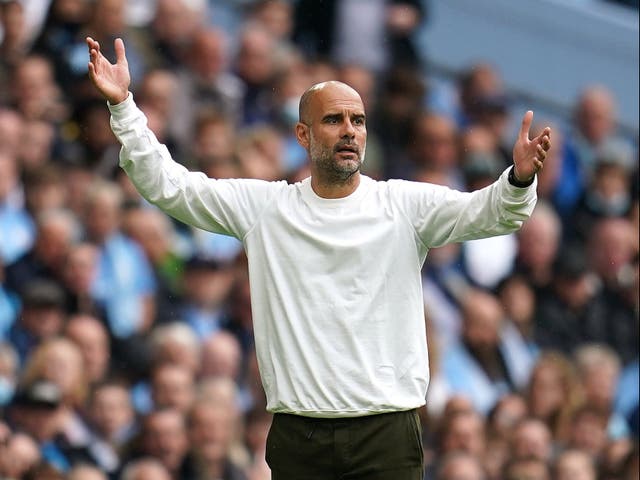 Pep Guardiola’s Manchester City posted their first win of the new season (Nick Potts/PA)