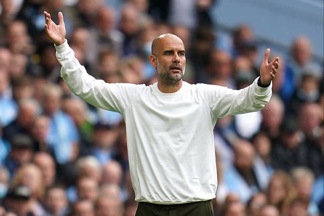 Pep Guardiola’s Manchester City posted their first win of the new season (Nick Potts/PA)
