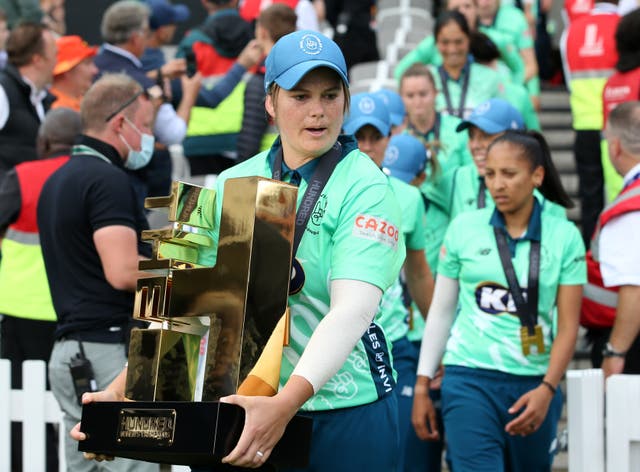 Oval Invincibles captain Dane Van Niekerk hailed “incredible” wife and teammate Marizanne Kapp for her match-winning performance (Steven Paston/PA)
