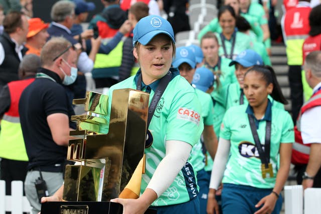 Oval Invincibles captain Dane Van Niekerk hailed “incredible” wife and teammate Marizanne Kapp for her match-winning performance (Steven Paston/PA)