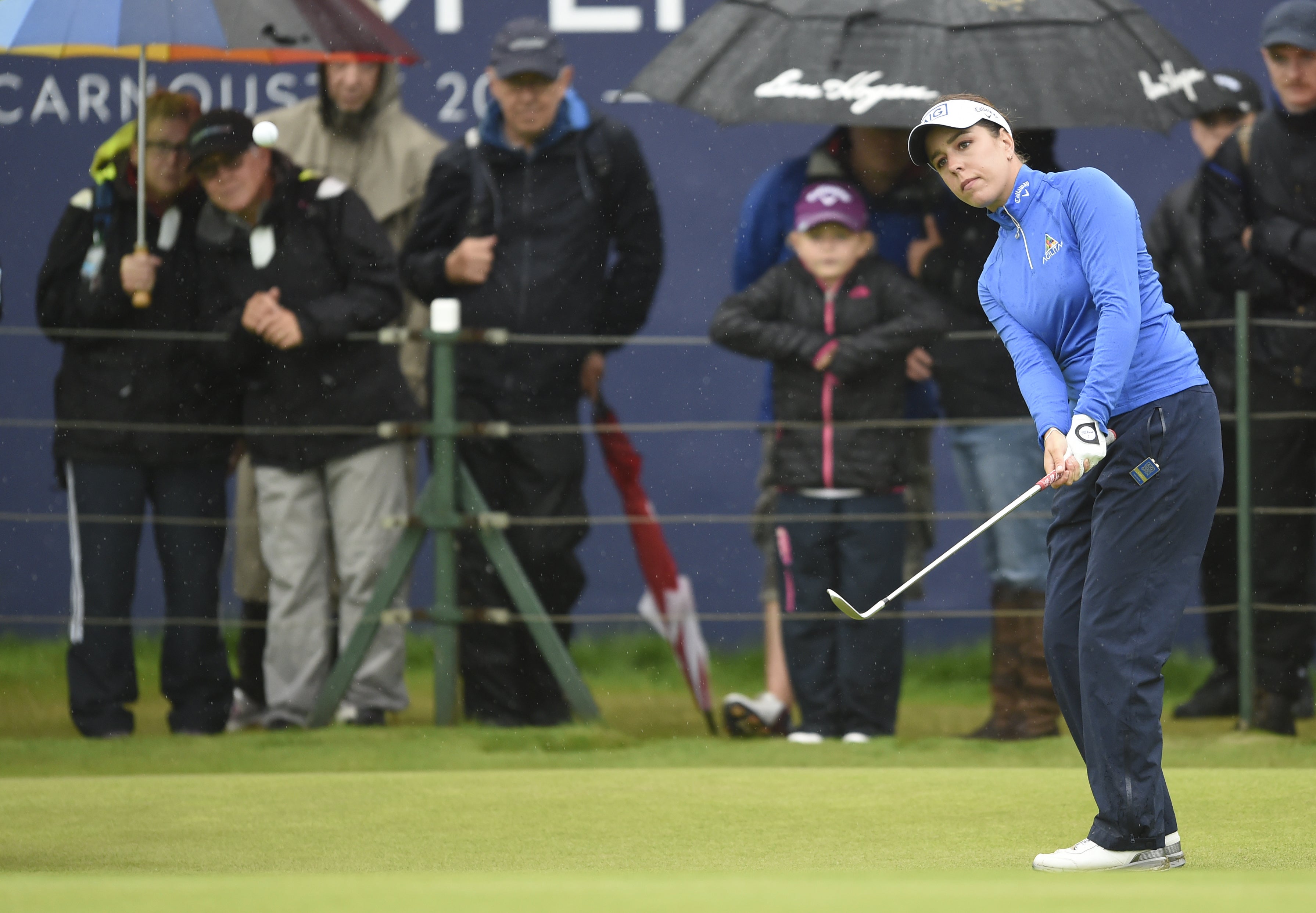 England’s Georgia Hall slipped down the field with a third-round 72 (Ian Rutherford/PA)