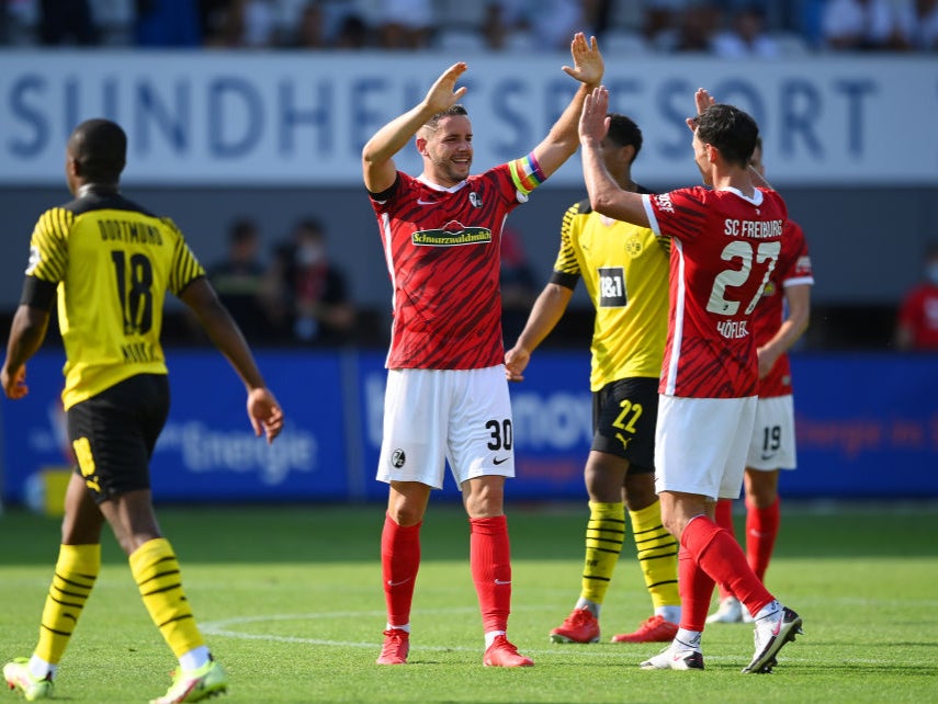 Freiburg stunned Dortmund on Saturday afternoon