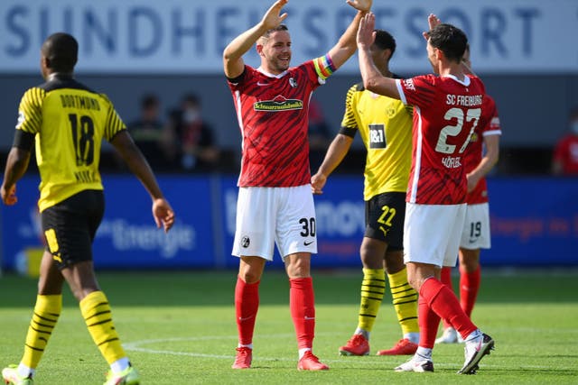 <p>Freiburg stunned Dortmund on Saturday afternoon </p>