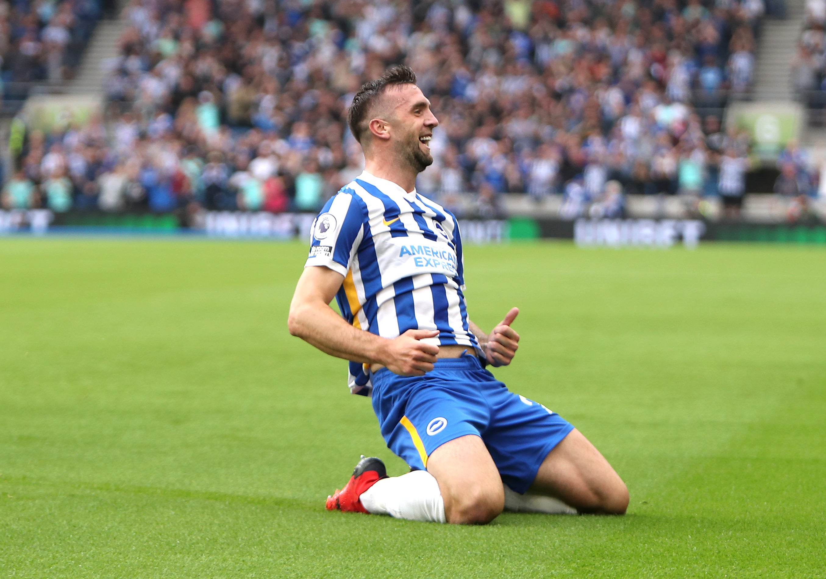 Shane Duffy has been praised for acting like a new signing on his Brighton return (Kieran Cleeves/PA)