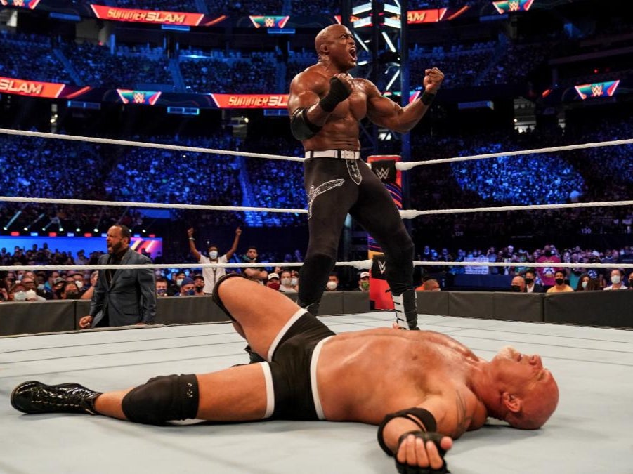 WWE Champ Bobby Lashley proved too much for Golberg