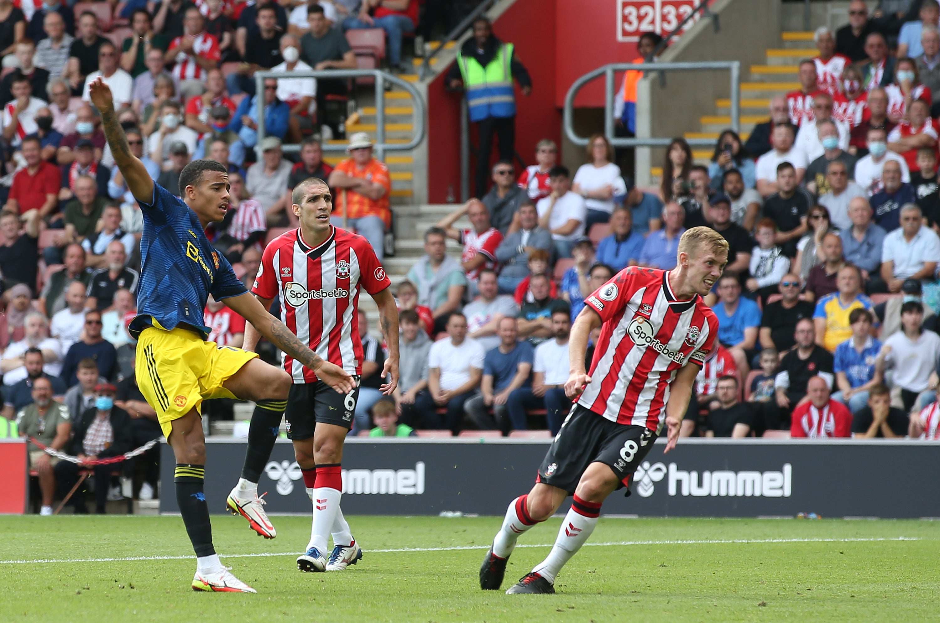 Mason Greenwood scored his second Premier League goal of the season