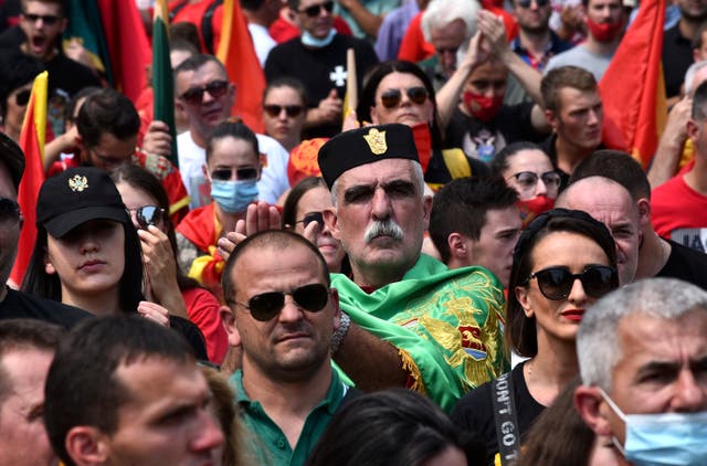 Montenegro Church Protest