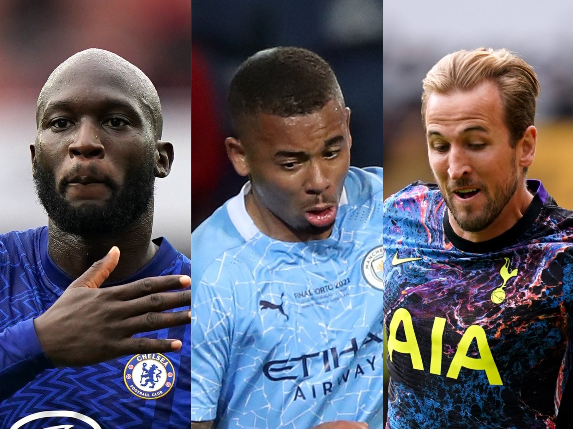 Romelu Lukaku, Gabriel Jesus and Harry Kane were all involved in this weekend’s Premier League talking points (PA)