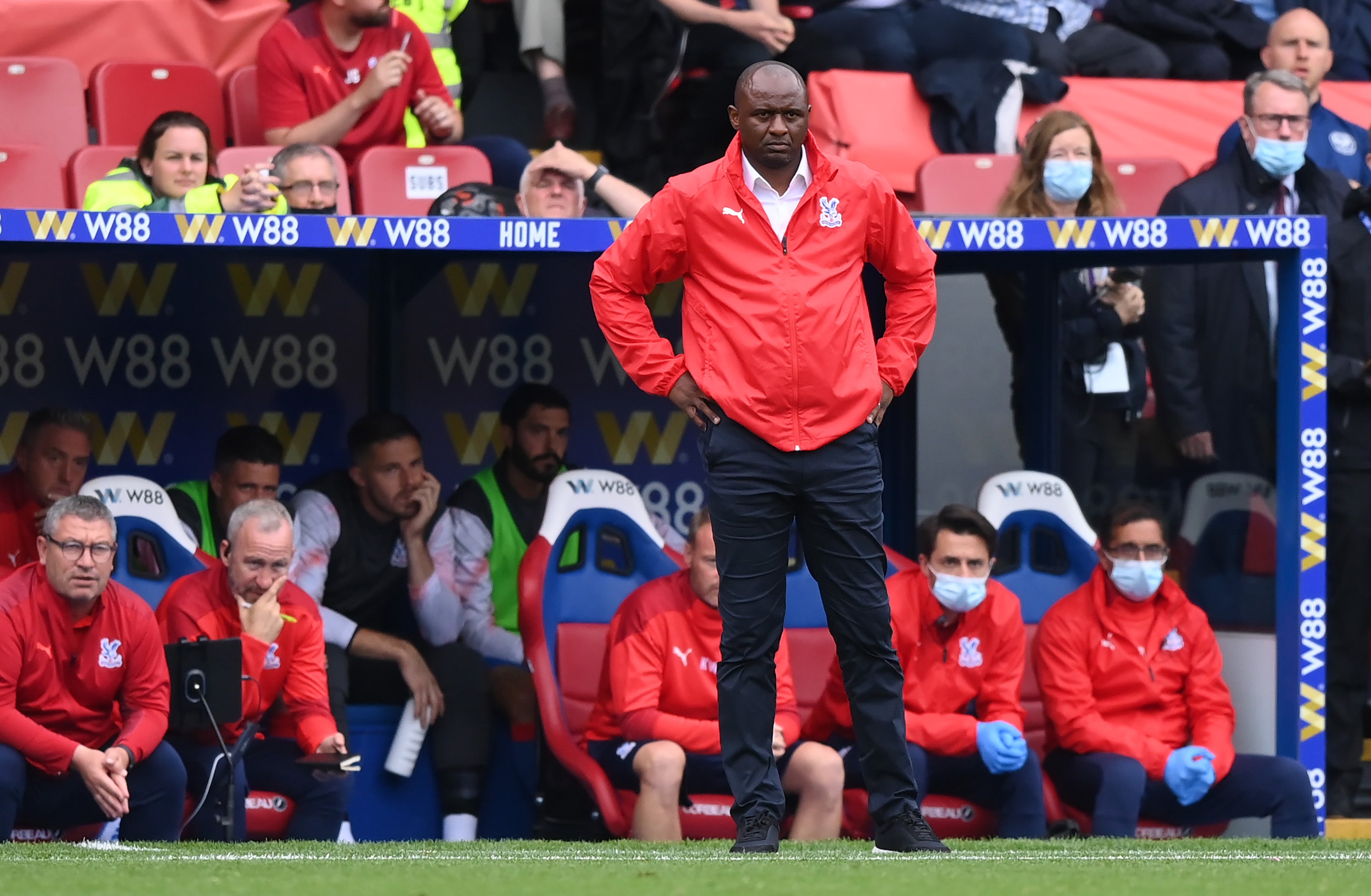 Vieira has earned his first point as Palace manager