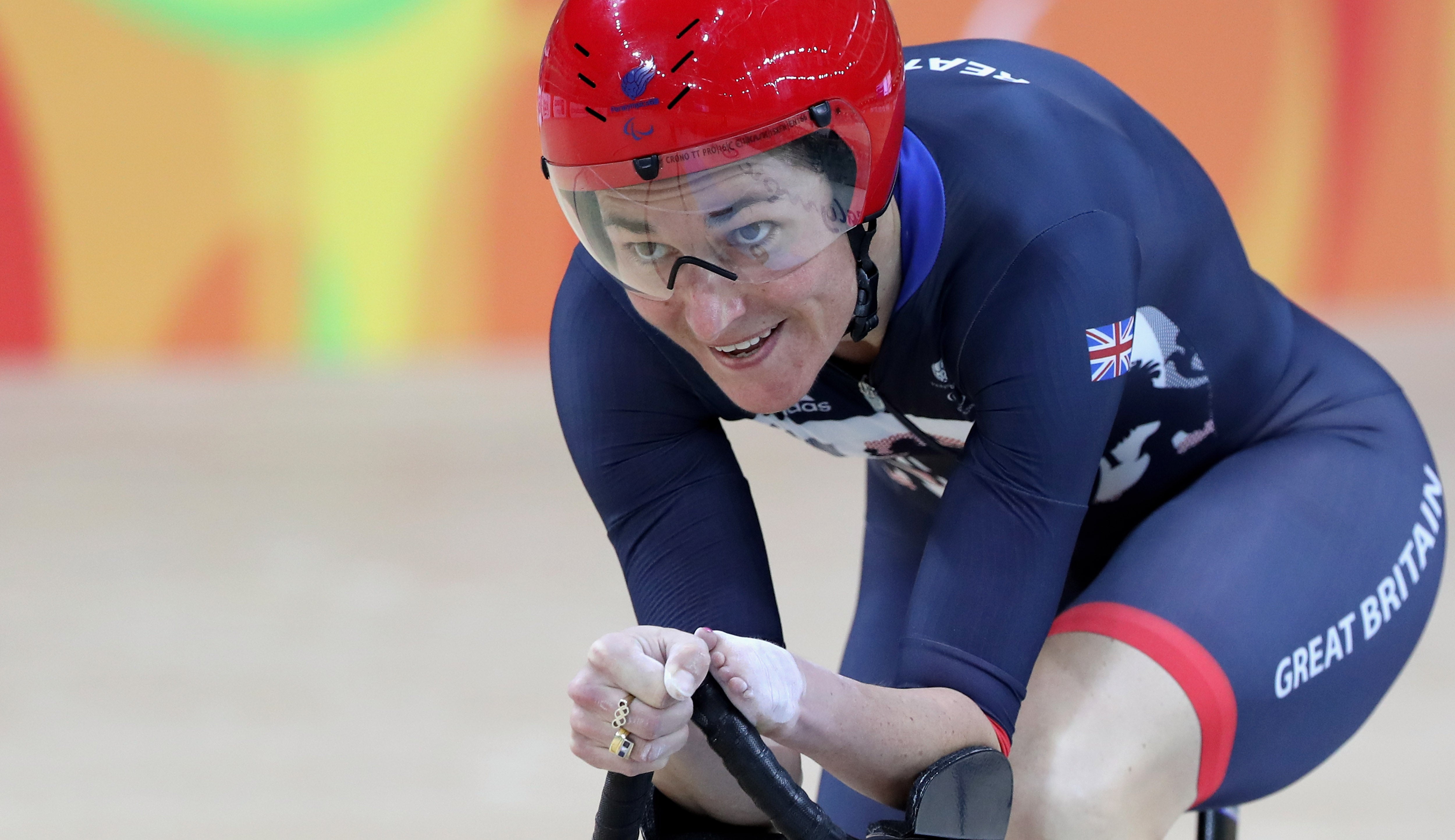 Great Britain’s Sarah Storey is competing in the C5 individual pursuit, C5 time trial and C4-5 road race events in Tokyo