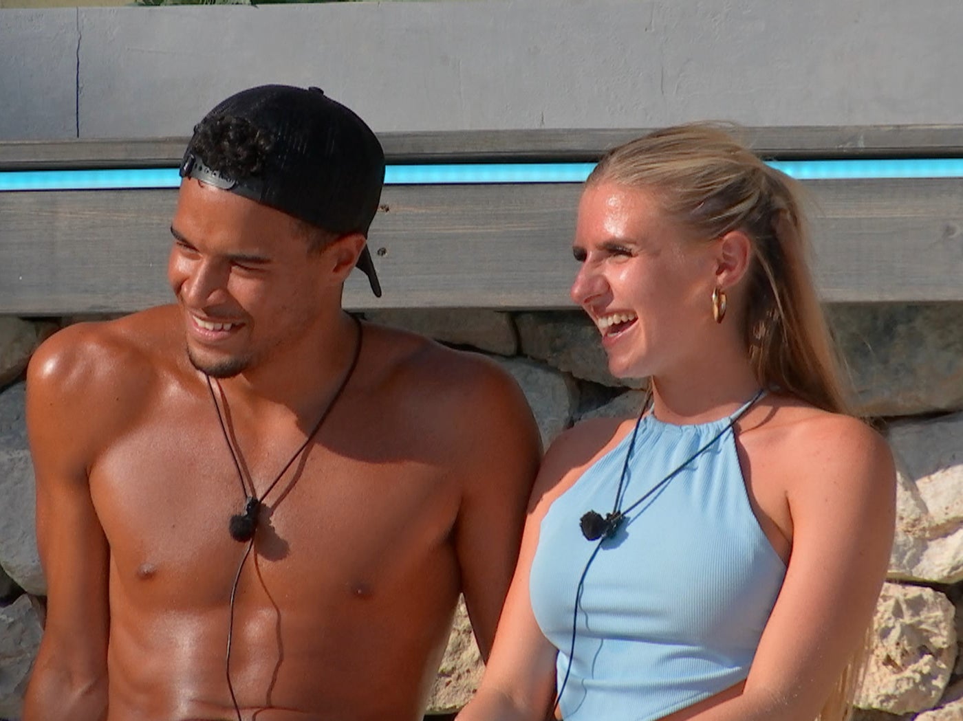 <p>Love Island contestants Chloe and Toby</p>