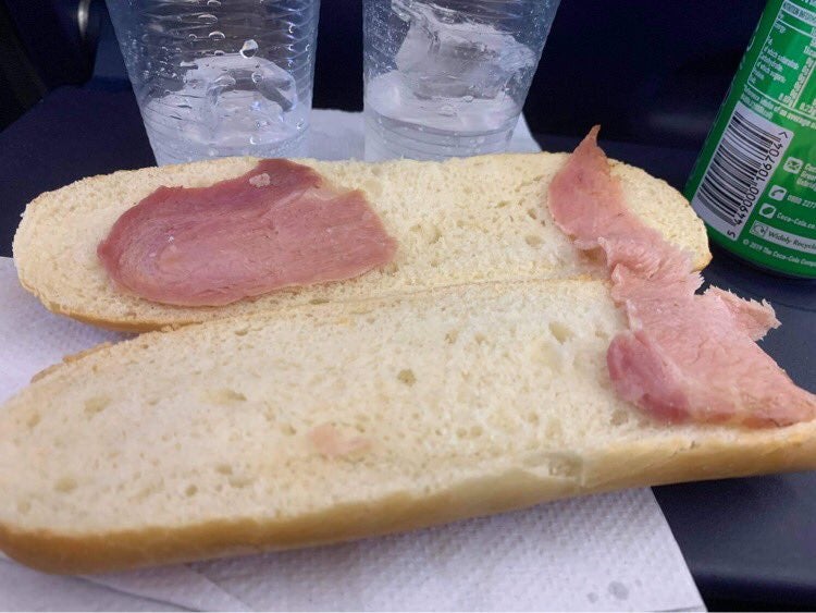 The offending sandwich cost the Ryanair customer £4.70