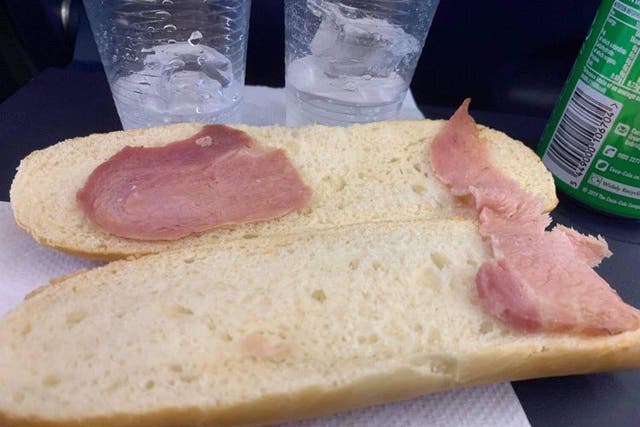 <p>The offending sandwich cost the Ryanair customer £4.70</p>