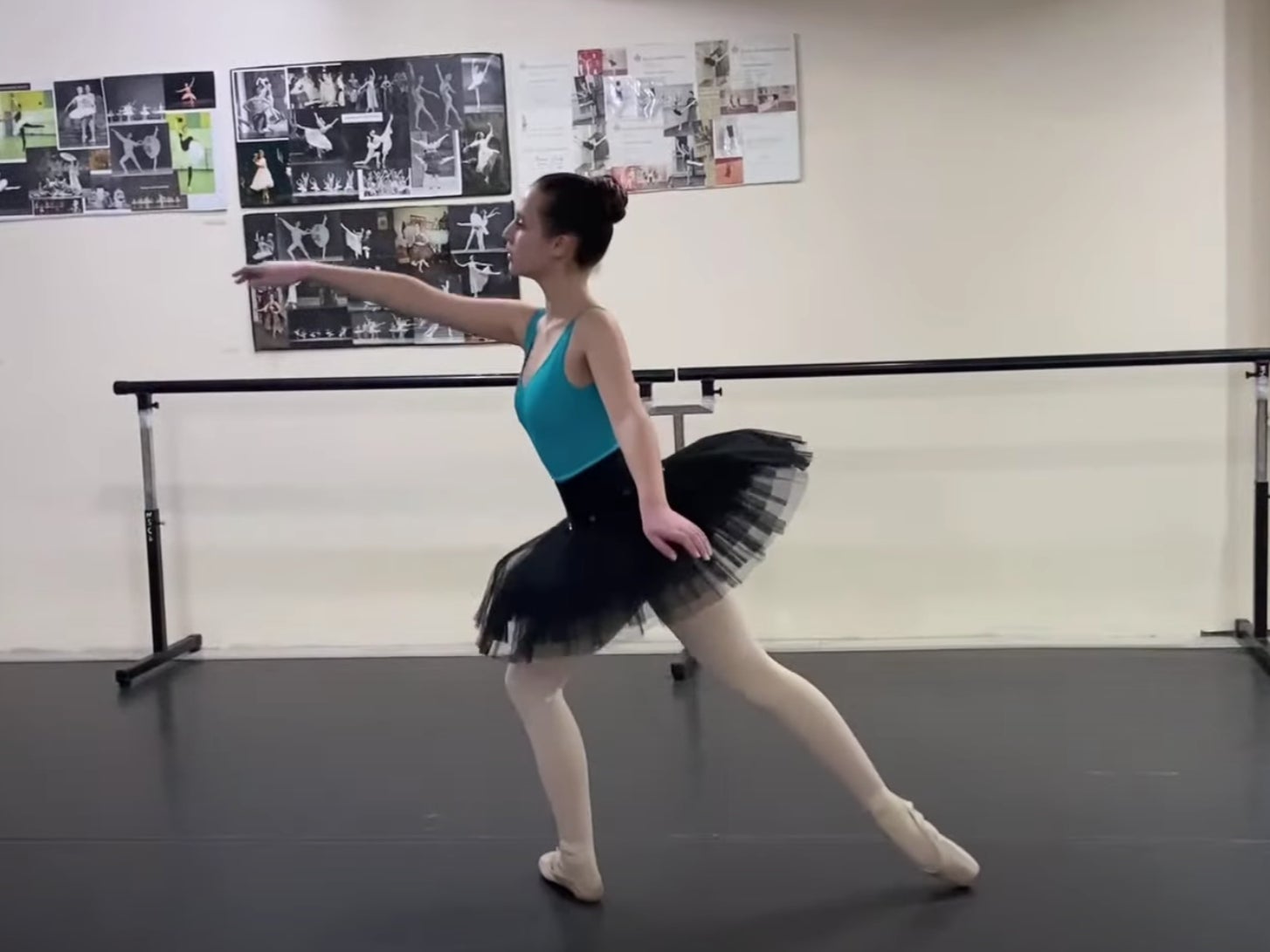 Constance Bailey performs a ballet routine