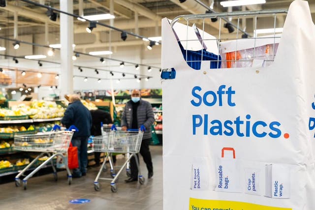 Shoppers will now be able to recycle soft plastic packaging at Tesco (Tesco/PA)