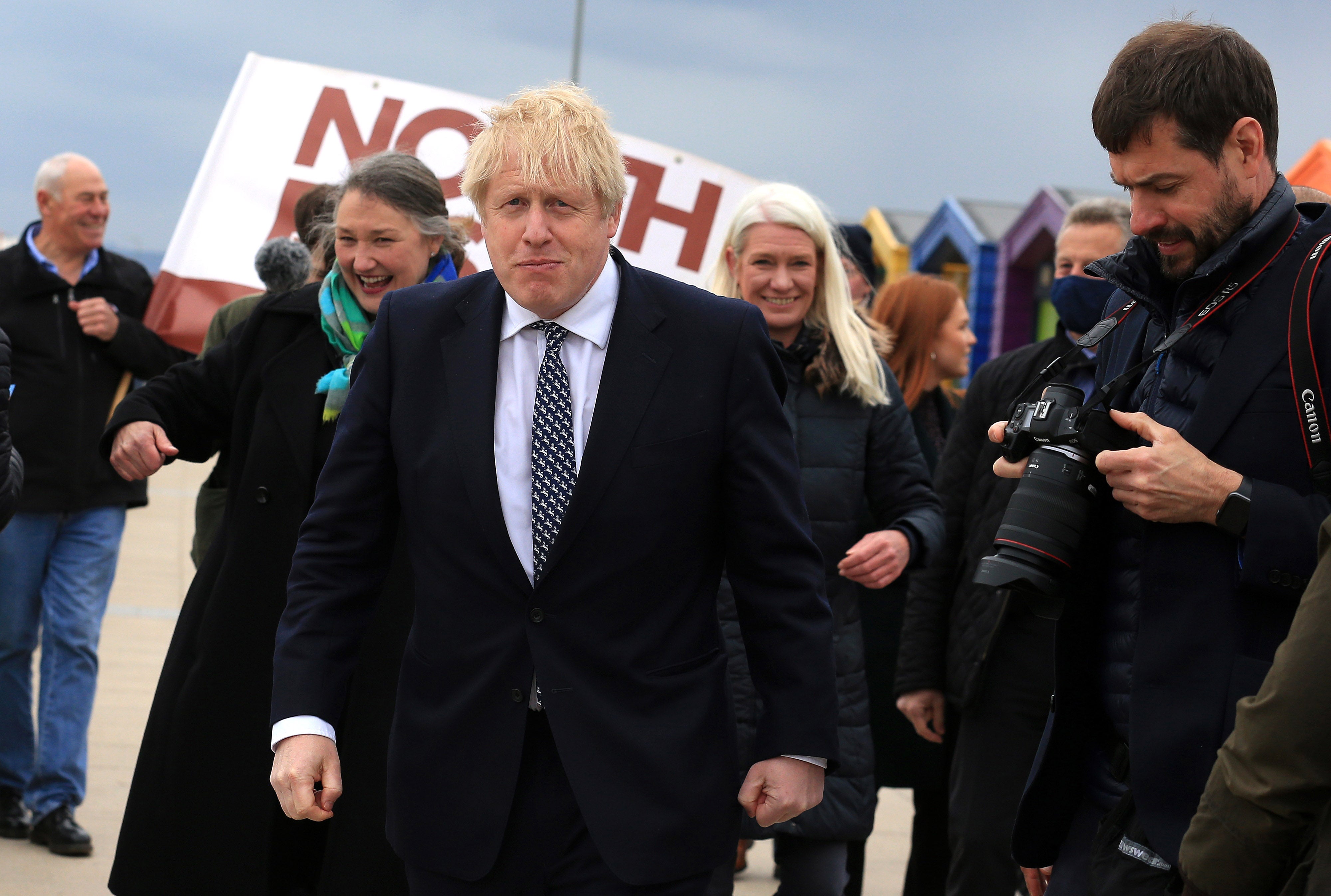 Jetting in: The prime minister in Hartlepool