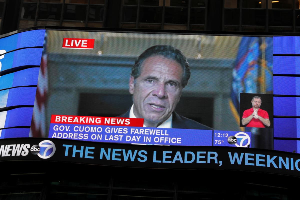 Cuomo&rsquo;s high-profile political career comes crashing down with farewell address defending legacy as governor
