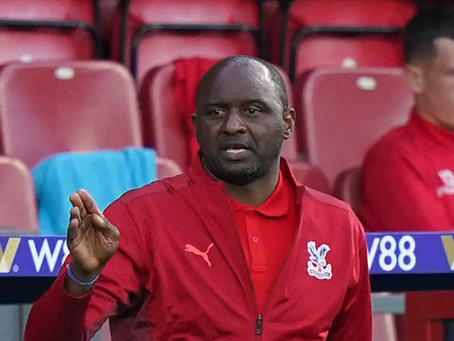 Crystal Palace manager Patrick Vieira earned his first managerial point in the Premier League against Brentford last weekend (Tess Derry/PA)