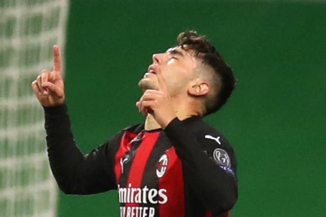 Brahim Diaz scored AC Milan’s winner on Monday (Jane Barlow/PA)