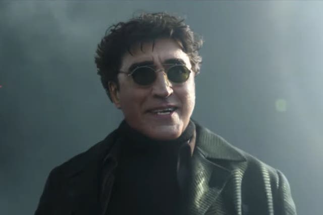 <p>Alfred Molina as Dr Otto Octavius in the trailer for ‘No Way Home'</p>
