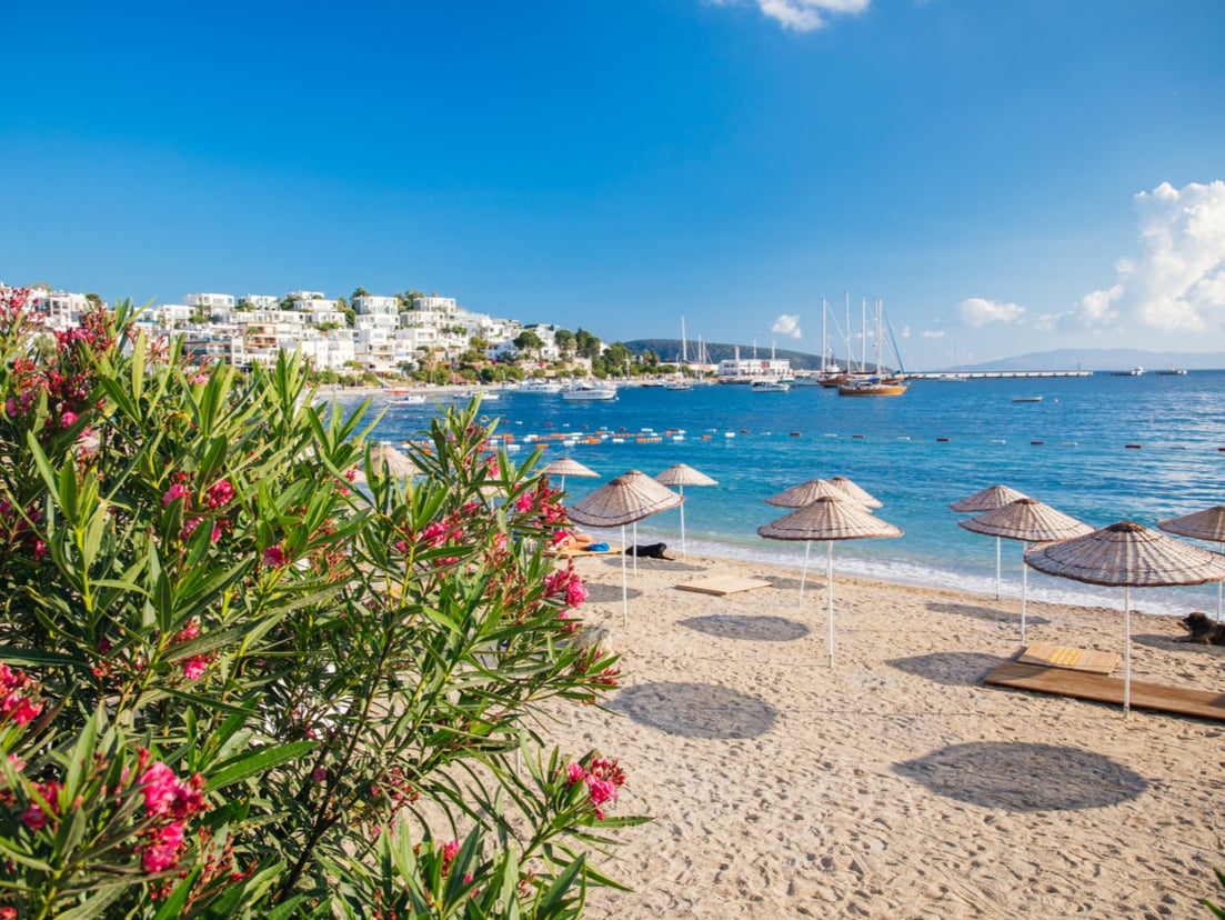 Bodrum, a popular holiday spot, is hundreds of miles away from the site of the recent earth quakes