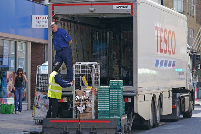 <p>Supermarket Tesco is among the many businesses suffering from the lorry driver shortage </p>