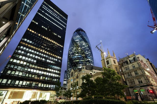 London markets closed lower on Tuesday (Ian West/PA)