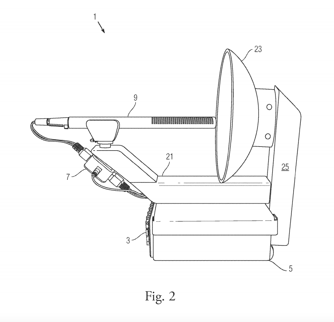 A design schematic showing a proposed US Navy technology which would capture then rebroadcast a target’s voice to disorient them.