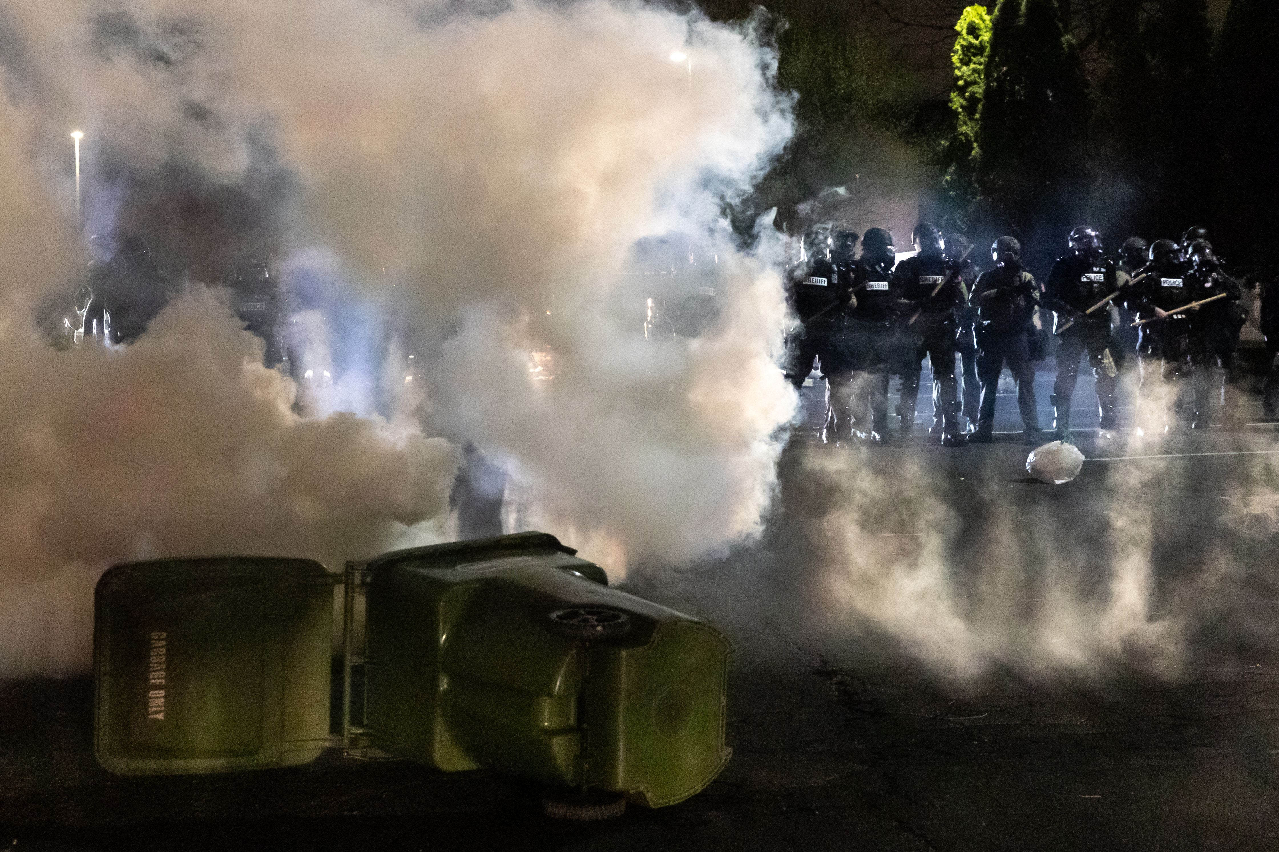 Tear Gas Manufacturers And Police Work In Void Of Federal Regulation   GettyImages 1232259516 