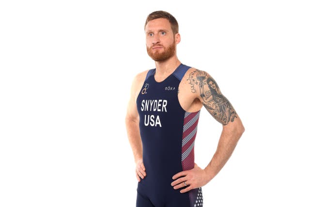 <p>Para triathlete Brad Snyder poses for a portrait during the Team USA Tokyo 2020 Olympics shoot on November 20, 2019 in West Hollywood, California.</p>