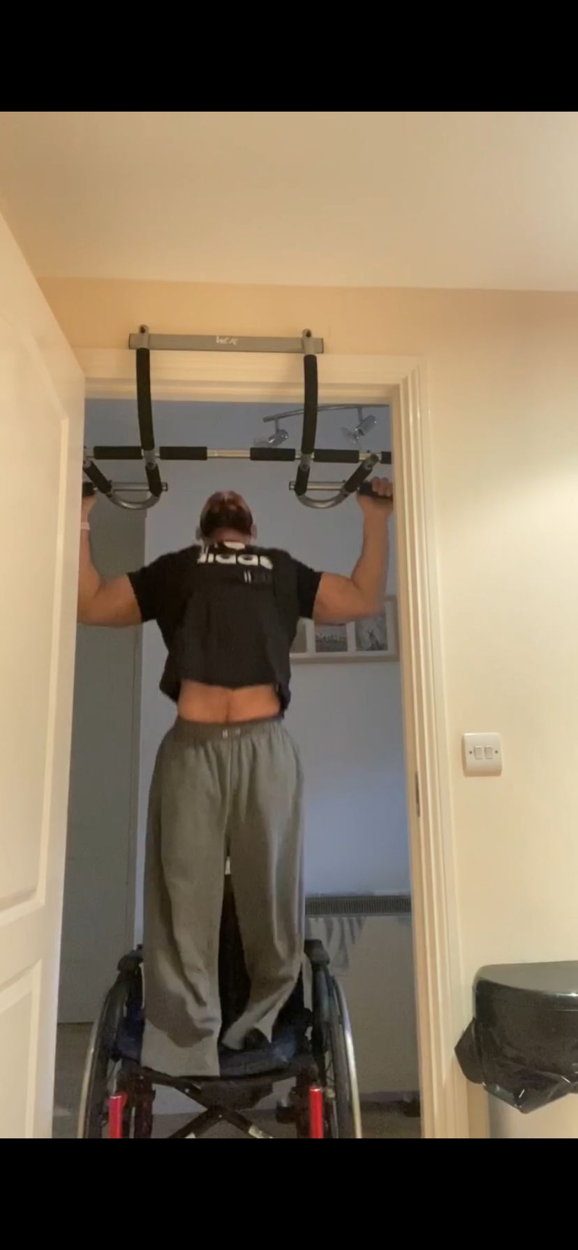 Ali Jawad converted his home into a gym throughout lockdown