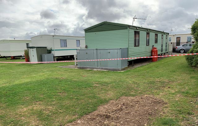<p>The Sealands Caravan Park in Ingoldmells, near Skegness, where a two-year-old girl died following a fire at the caravan site on Monday</p>