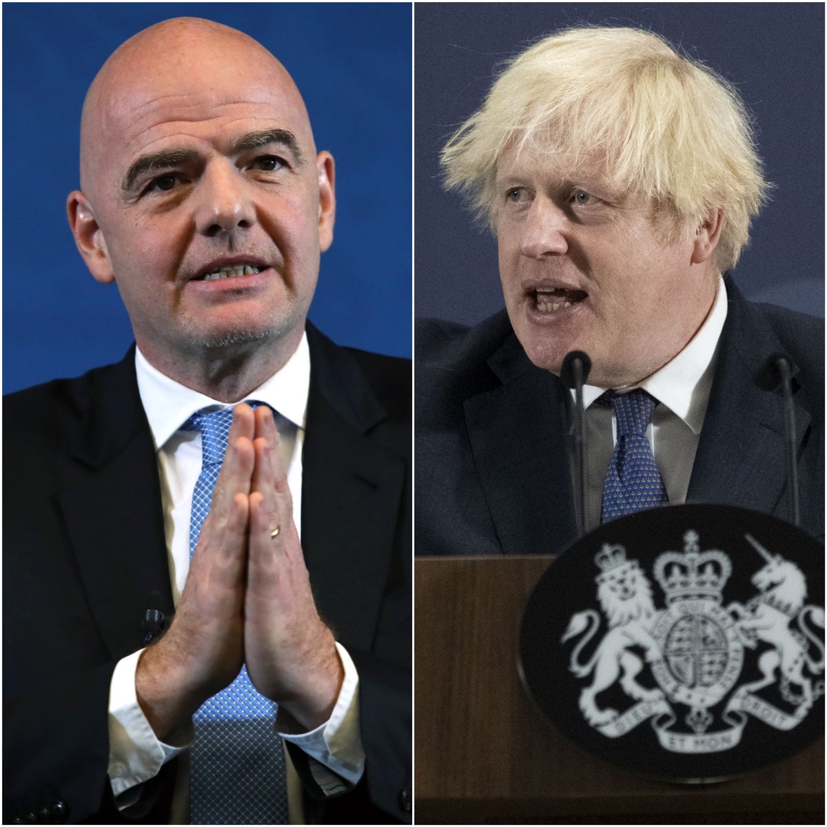 Gianni Infantino seeks Boris Johnson backing for international break  exemptions | The Independent