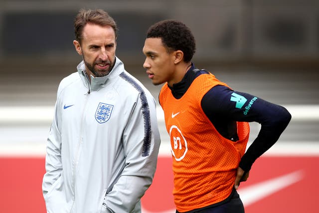Gareth Southgate is expected to call up Trent Alexander-Arnold (Tim Goode/PA)