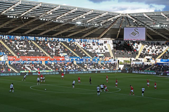 An unnamed Swansea player was target of an alleged racist tweet on Tuesday (Nick Potts/PA)