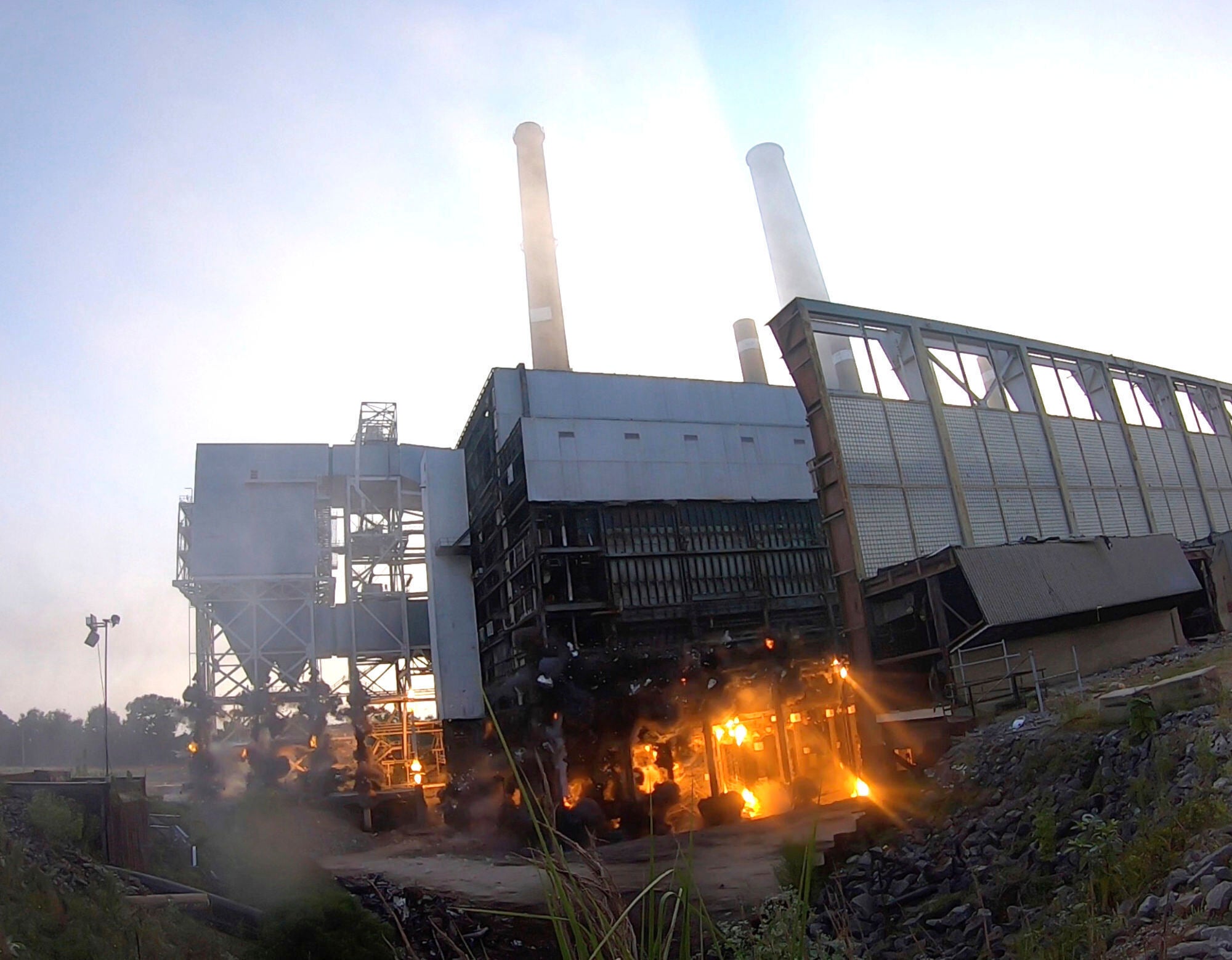 Power Plant Implosion