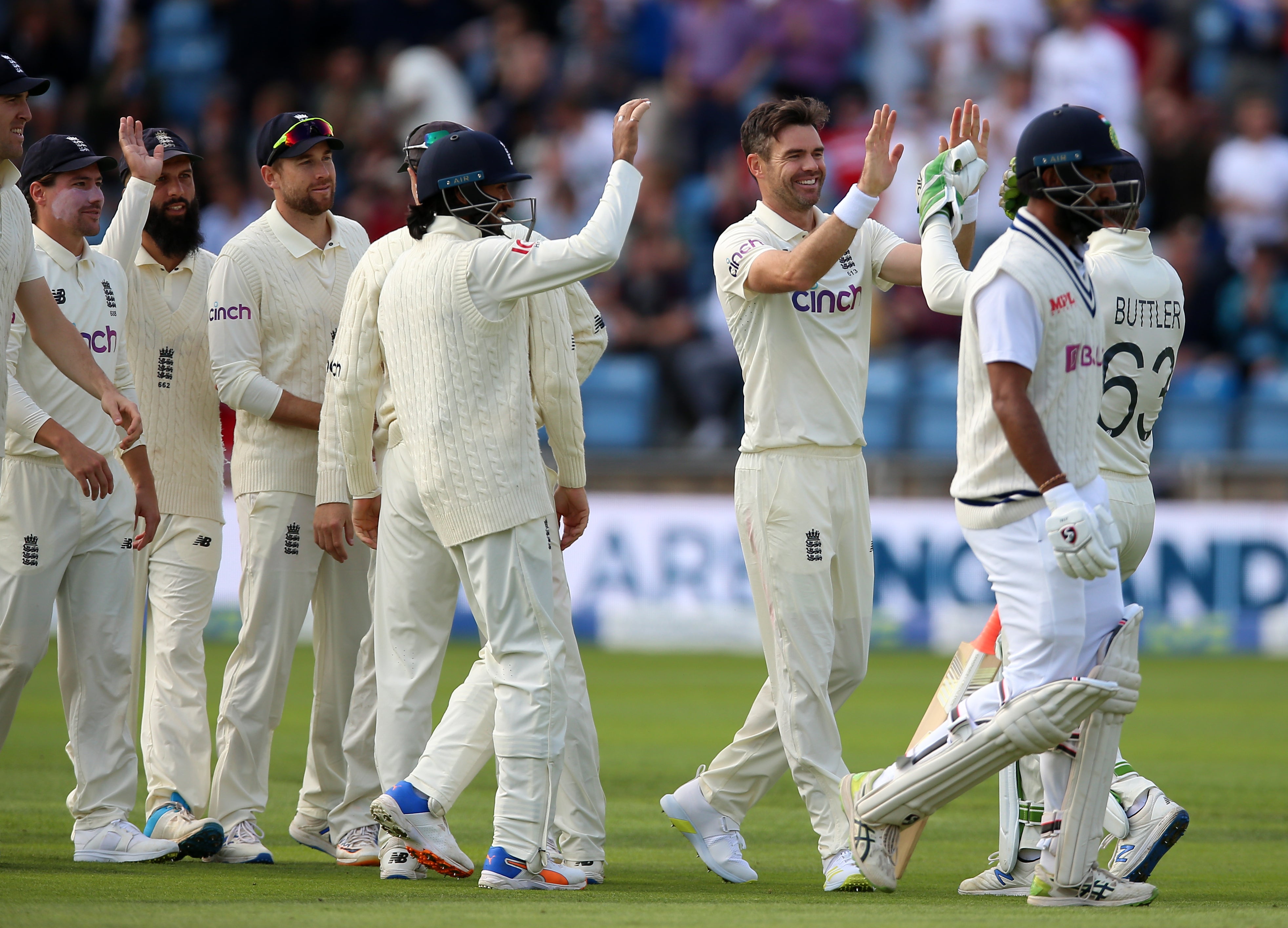 James Anderson led by example for England (Nigel French/PA)