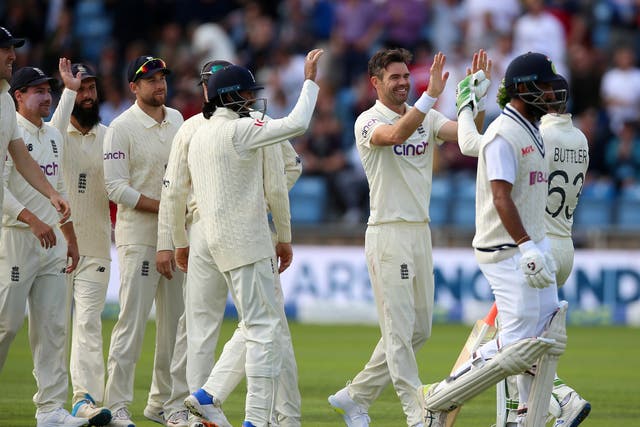 James Anderson led by example for England (Nigel French/PA)