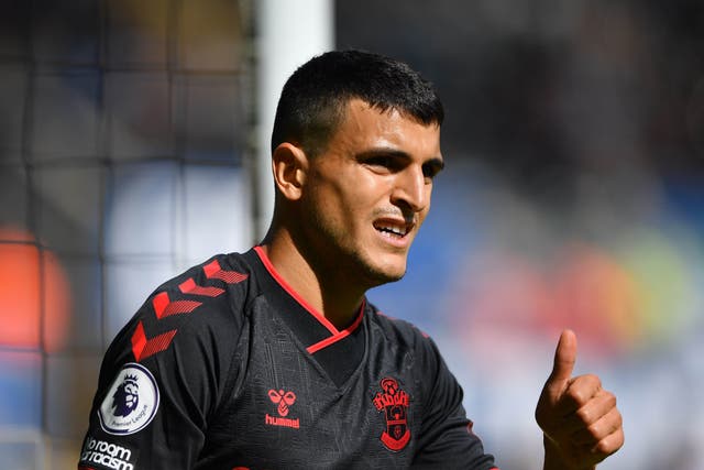 Mohamed Elyounoussi scored a hat-trick as Southampton thrashed Newport 8-0 in the Carabao Cup (Simon Galloway/PA)
