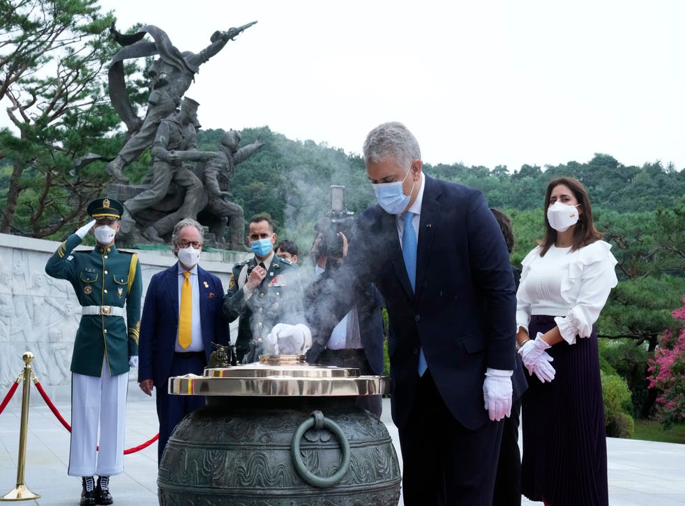 COLOMBIA-HOMENAJE GUERRA COREA