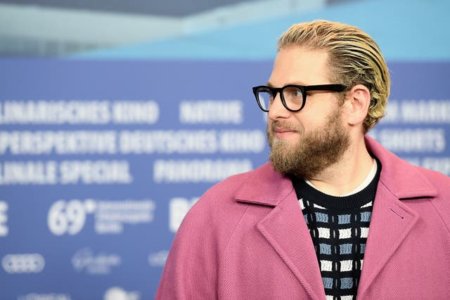 <p>File: Jonah Hill at a press conference at Berlinale International Film Festival for his feature-length directorial debut ‘Mid90’s’ in 2019</p>