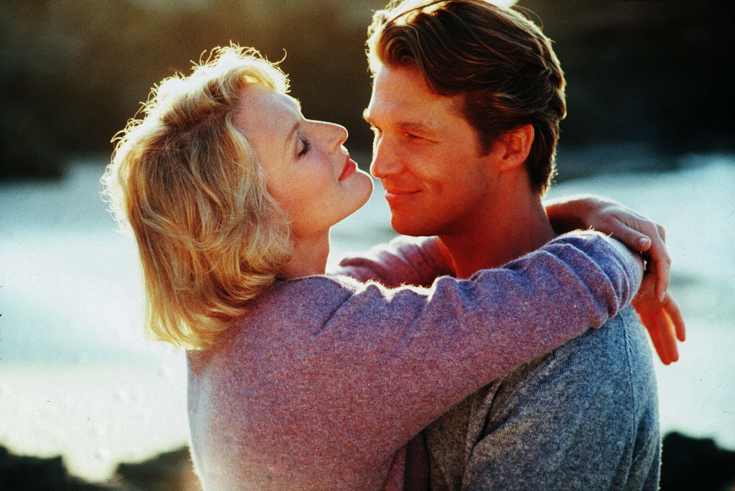 With Glenn Close in ‘Jagged Edge’, one of his darker roles
