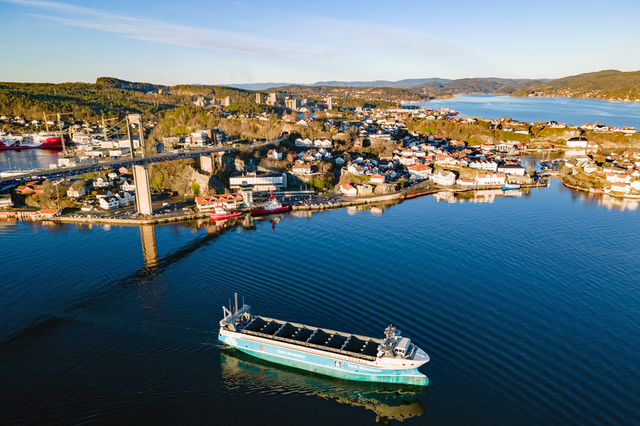 <p>The Yara Birkeland’s maiden commercial voyage will take place between Herøya and Brevik in Norway without a single crew member onboard </p>